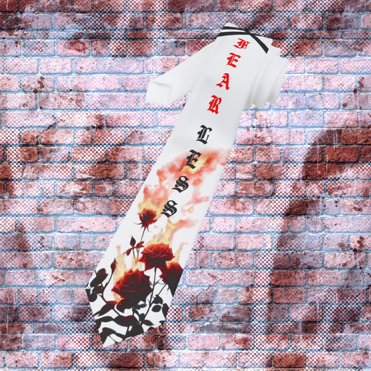 "FEARLESS" Graphic Statement Tie