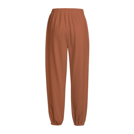"N96 Neon Graffiti Logo" Fleece Sweatpants (Rusty Orange)