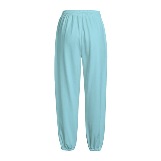 "N96 Neon Graffiti Logo" Fleece Sweatpants (Skylar Blue)