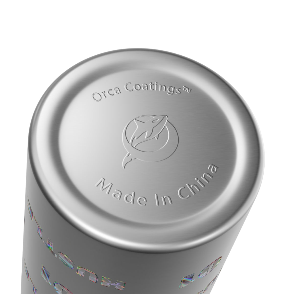 "No.1 HU$TLE" Stainless Steel Water Bottle With Straw (20oz)