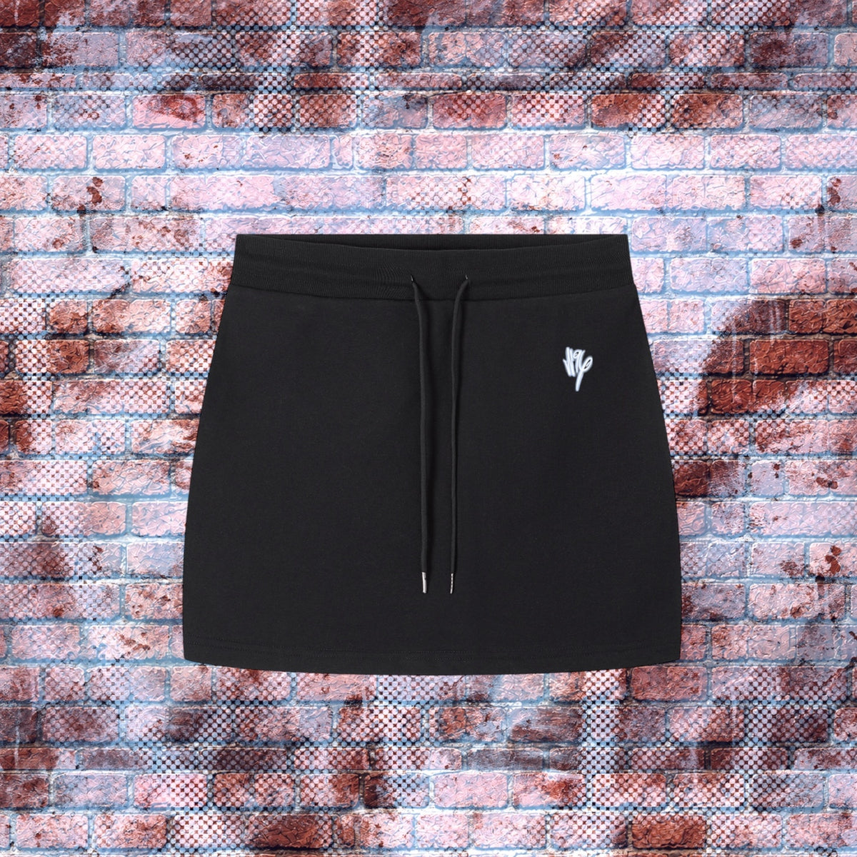 "N96 Neon Graffiti Logo" Essential Drawstring Skirt