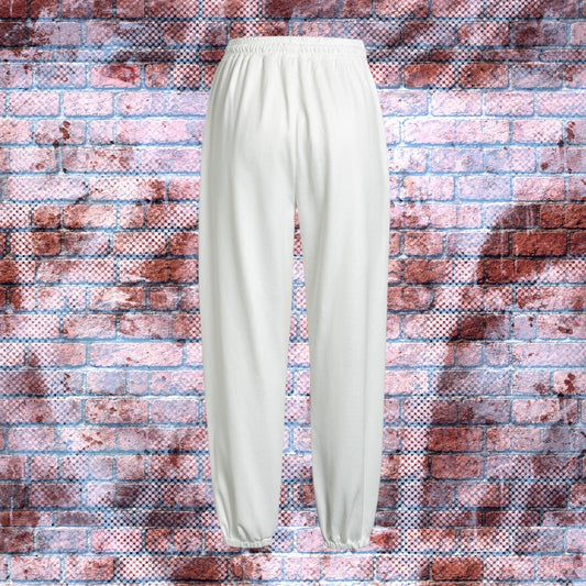 "N96 Neon Graffiti Logo" Fleece Sweatpants (Cloudz)