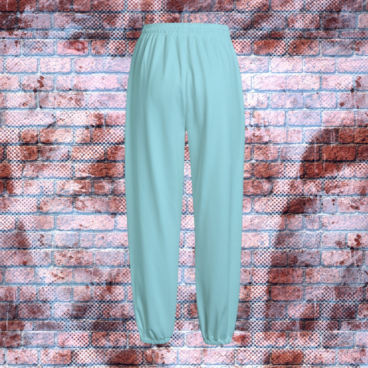 "N96 Neon Graffiti Logo" Fleece Sweatpants (Skylar Blue)