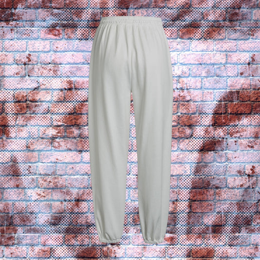 "N96 Neon Graffiti Logo" Fleece Sweatpants (Ash Gray)