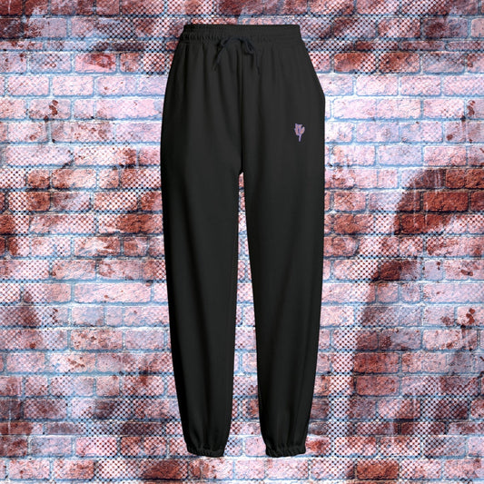 "N96 Neon Graffiti Logo" Fleece Sweatpants (Blacklist)