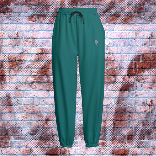 "N96 Neon Graffiti Logo" Fleece Sweatpants (Un’Teal Forever)