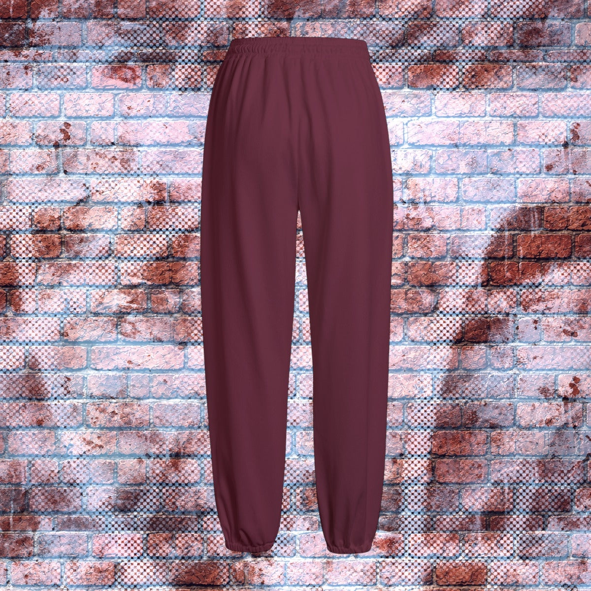 "N96 Neon Graffiti Logo" Fleece Sweatpants (Rose Blood)