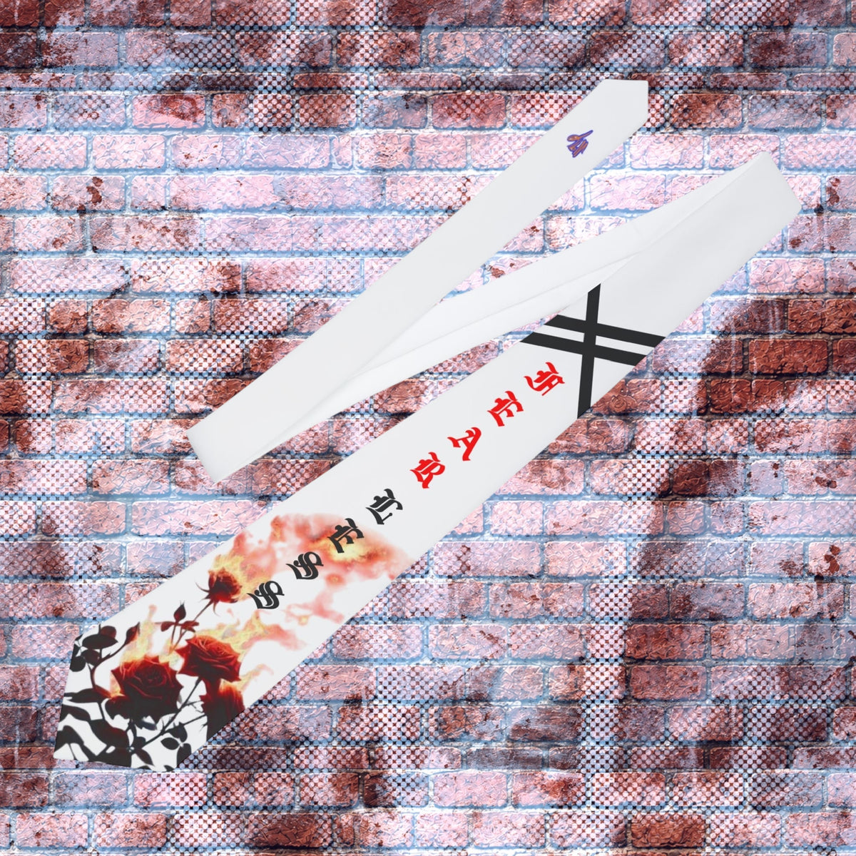 "FEARLESS" Graphic Statement Tie